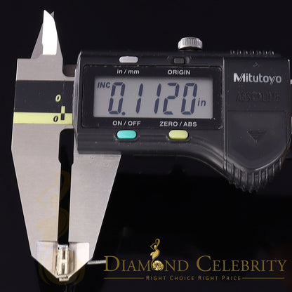 DiamondCelebritees 0.10ct Diamond Stud Squre Earrings For Women White 925 Sterling Silver For Men