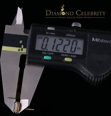 DiamondCelebritees 0.25ct Diamond 925 Silver Yellow Square Earring For Men's / Women's