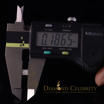 DiamondCelebritees 10k Real Yellow Gold 0.25ct VVS 'D' Color Real Moissanite Stud Square Earrings