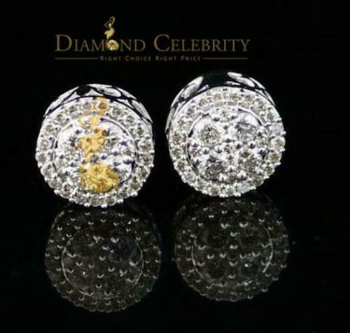 DiamondCelebritees 1.00ct Carat Diamond Stud Earrings for Women White Sterling Silver stud for men