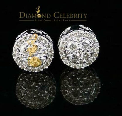 DiamondCelebritees 1.00ct Carat Diamond Stud Earrings for Women White Sterling Silver stud for men