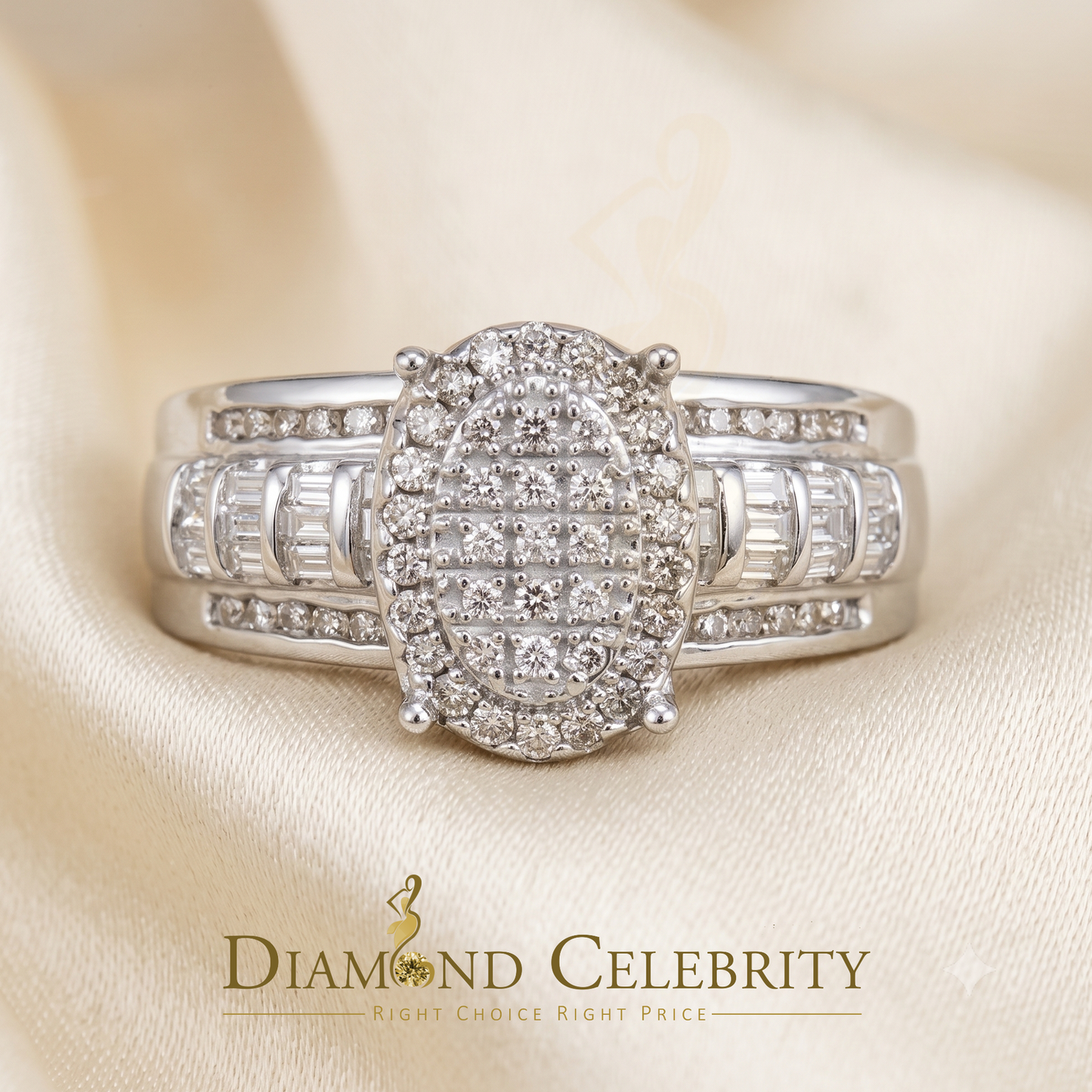 DiamondCelebritees 0.50 CT Real Diamond Womens Sterling Silver White Ring Size 7 marquise shape