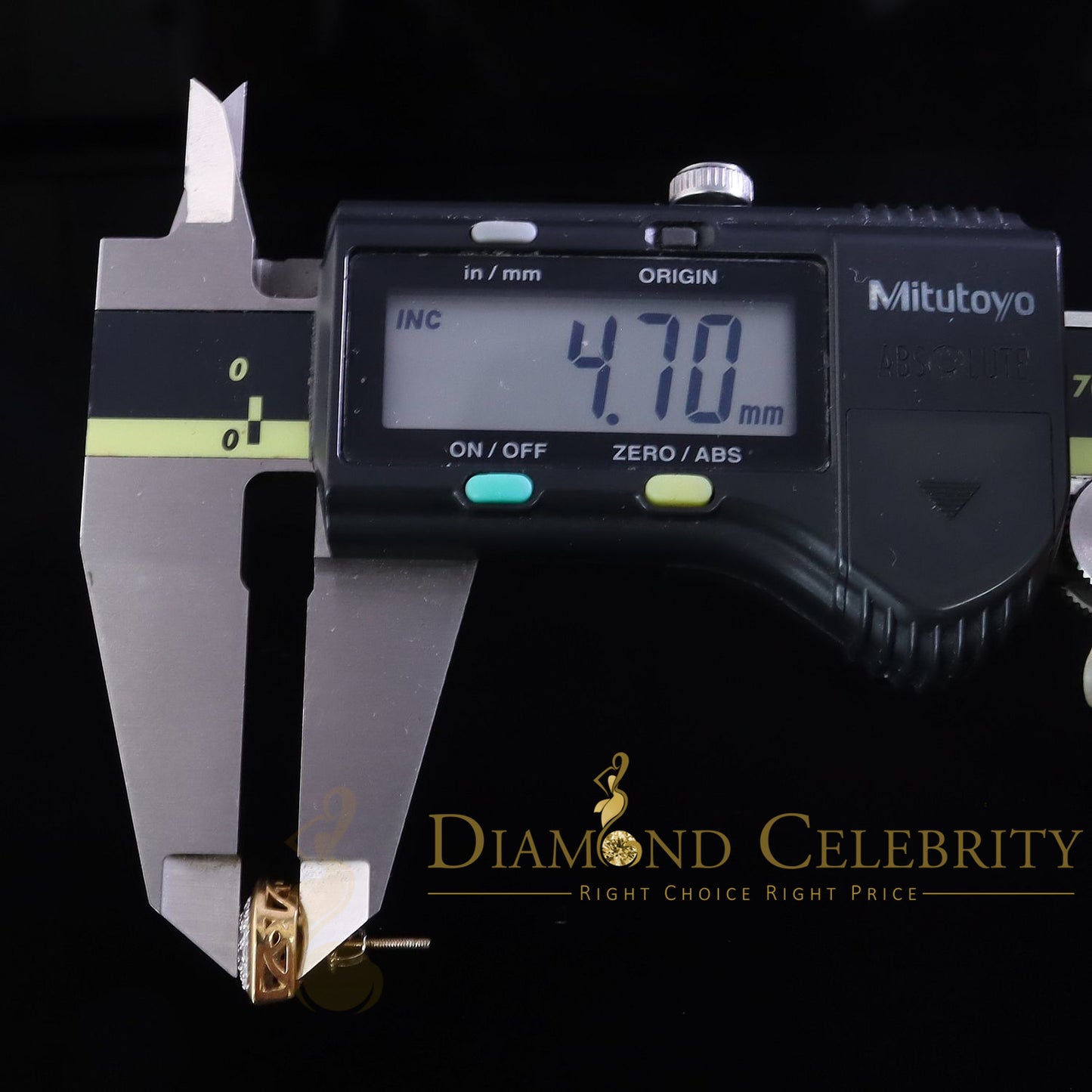 DiamondCelebritees  925 Sterling Yellow Silver 0.71ct Cubic Zirconia Heart Women's Stud Earrings