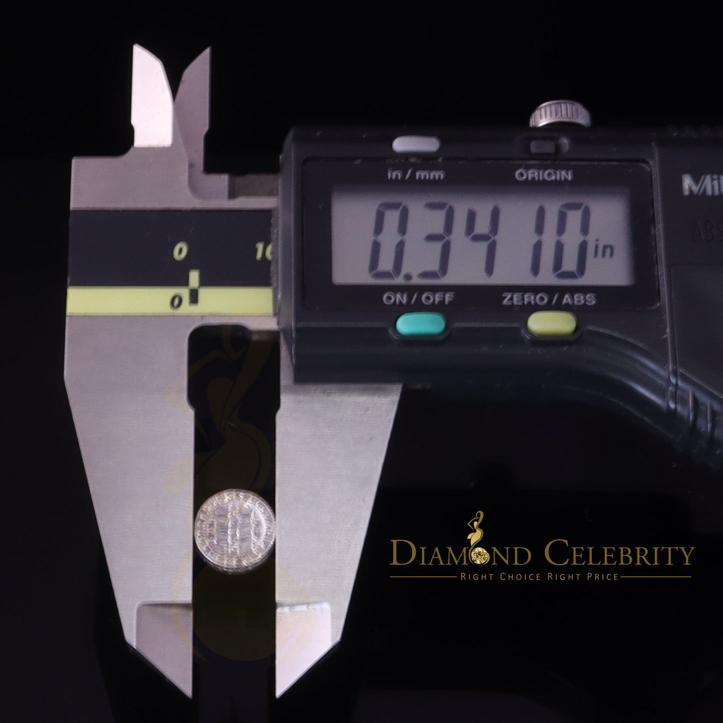 DiamondCelebritees 0.33ct Diamond 925 Sterling White Silver For Men's & Womens Stud Round Earring