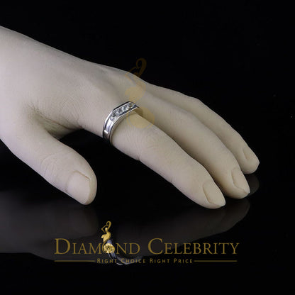DiamondCelebritees  Sterling Silver 925 White 1.0ct Cubic Zirconia Men's Ring Size 11