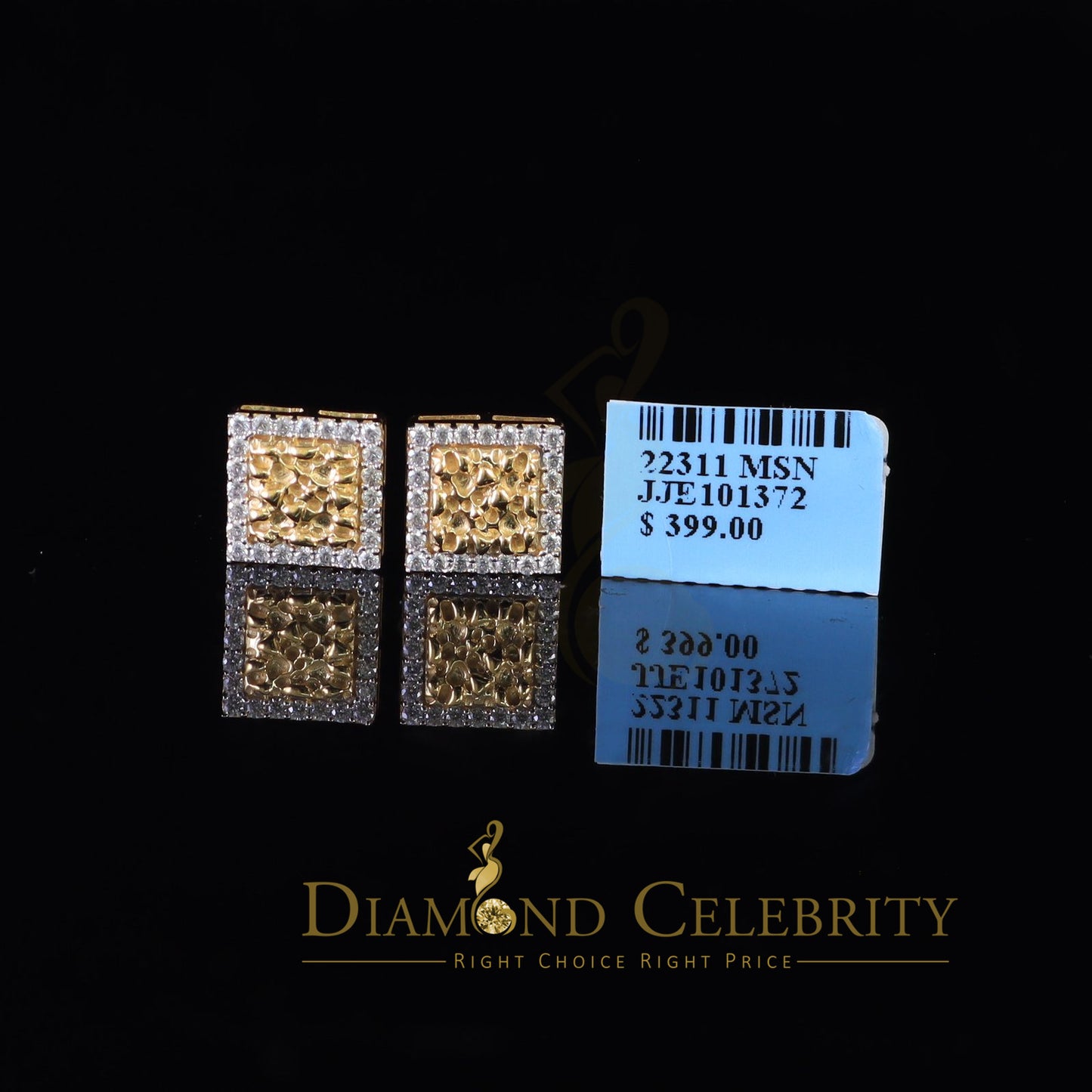 DiamondCelebritees 1.50ct Moissanite White 925 Sterling Silver Women's Hoop Earrings