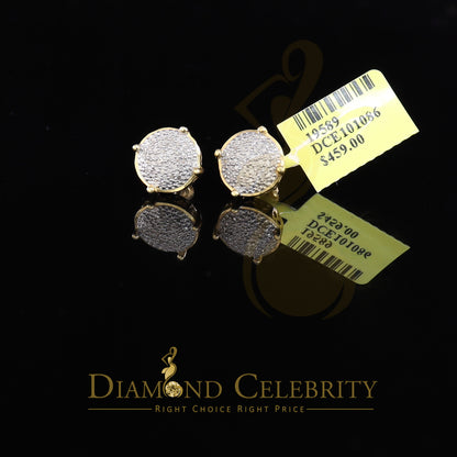 DiamondCelebritees 0.25ct Diamond 925 Sterling Silver Yellow For Men's/Women's Stud Round Earrings