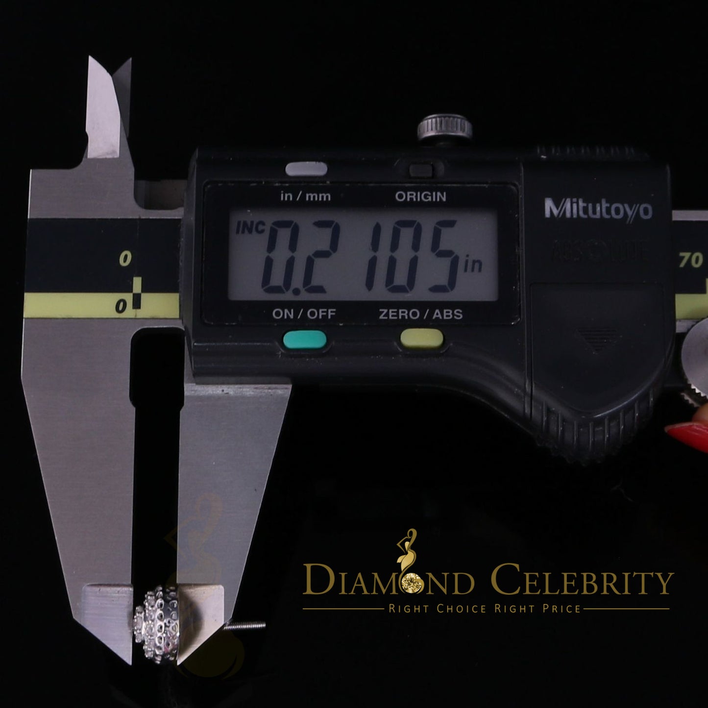 DiamondCelebritees  3.45ct Cubic Zirconia 925 White Silver Women's & Men's Hip Hop Round Earrings