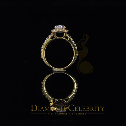 King Of Blings  10K Yellow Gold 2.50CT 'VVS' 'FL' D clr Pear Cut Moissonite Womens Ring Size 7