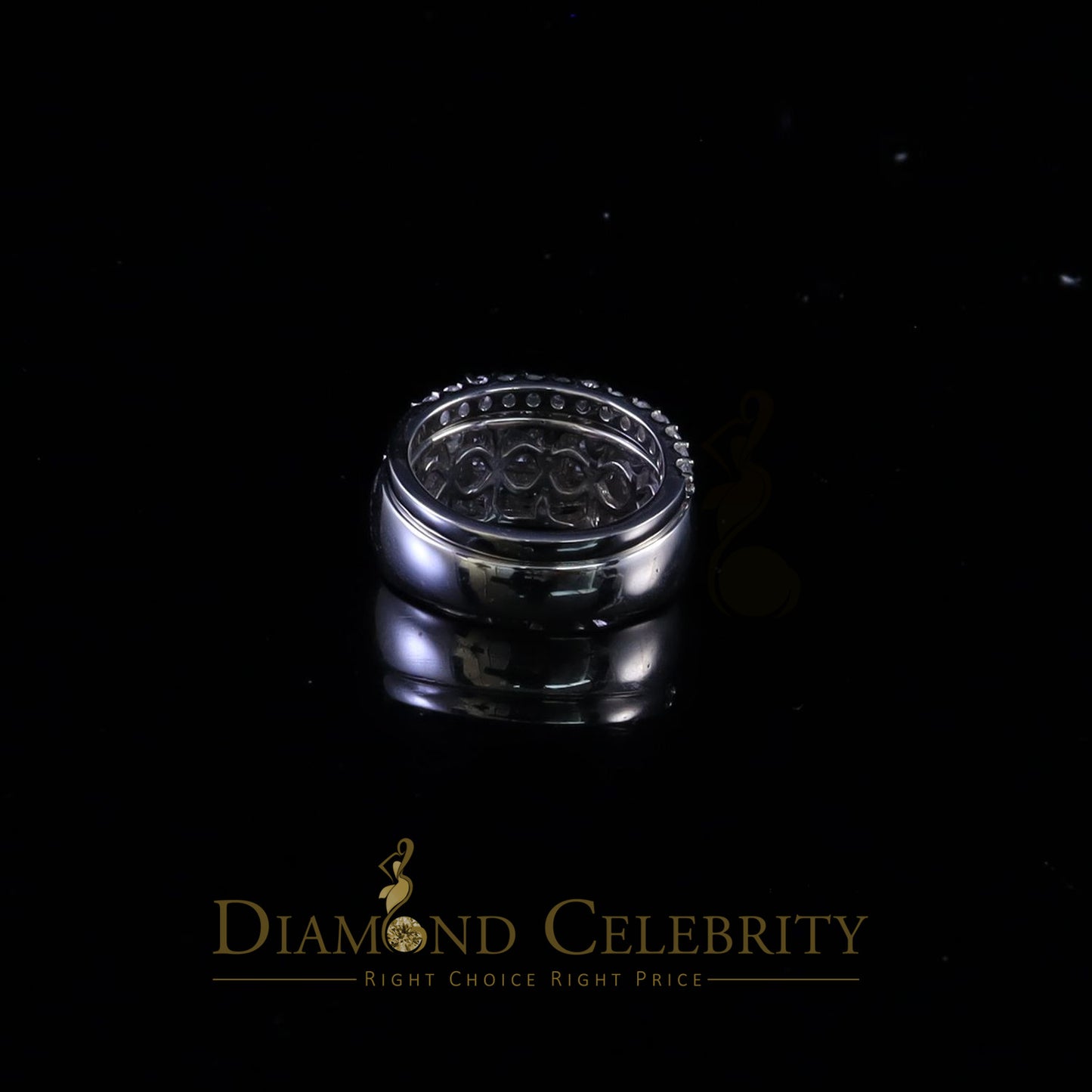 DiamondCelebritees 925 Sterling White 5.00ct Cubic Zirconia Silver Wedding Fashion Womens Ring SZ 7