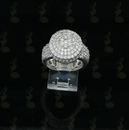 DiamondCelebritees 925 Sterling Silver 9.00ct White Cubic Zirconia Womens Engagement Ring Size 9