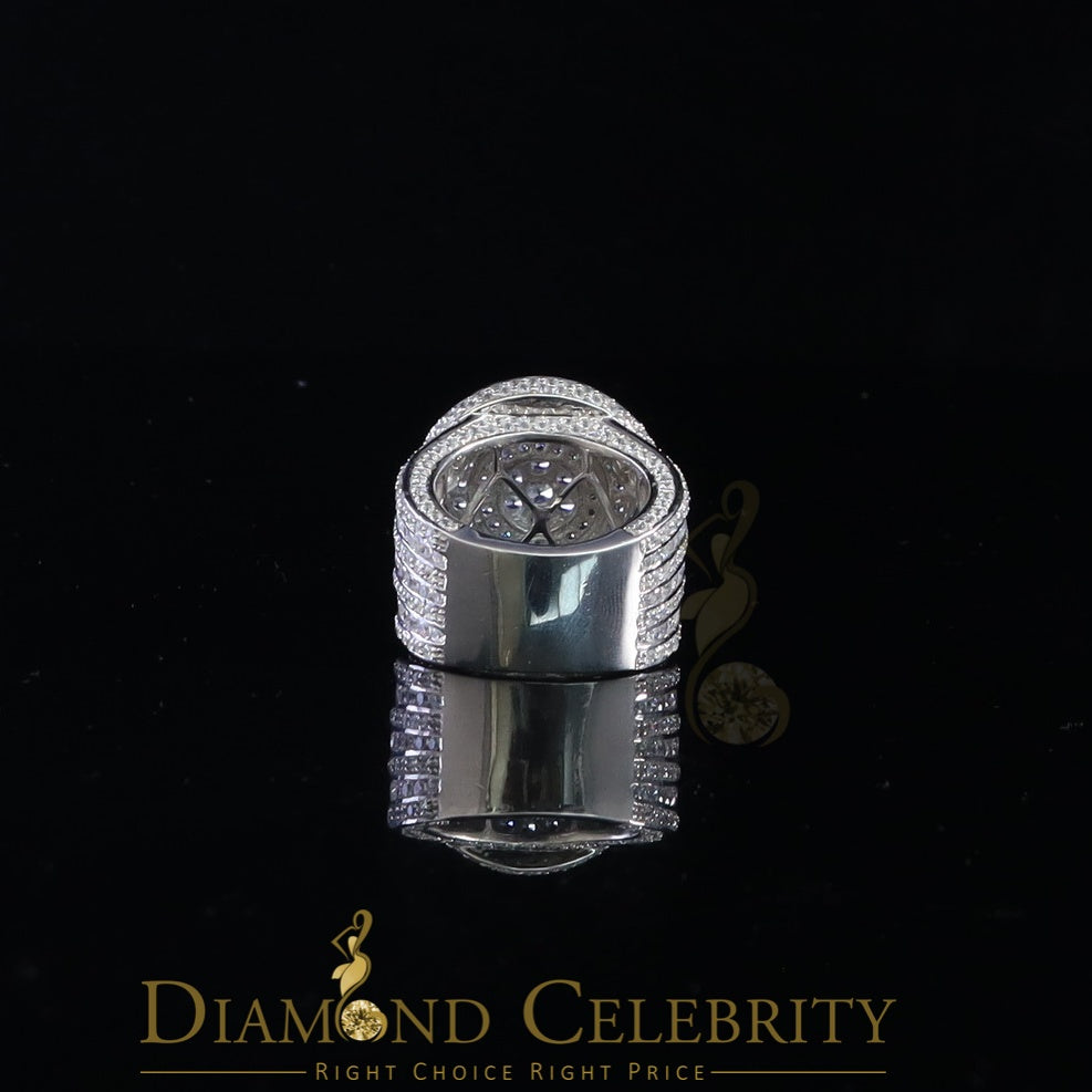 DiamondCelebritees 925 Sterling White Silver Cubic Zirconia 25.0ct Engagement Band Rings Men Size12
