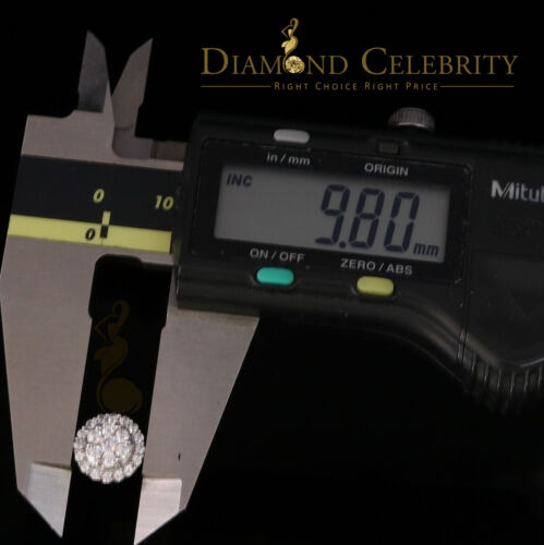 DiamondCelebritees  925 Yellow Silver 1.96ct Cubic Zirconia Women's & Men's Hip Hop Round Earrings