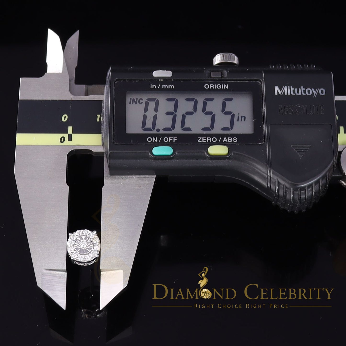 DiamondCelebritees  White Silver 1.12ct Cubic Zirconia 925 Women's & Men's Hip Hop Square Earrings