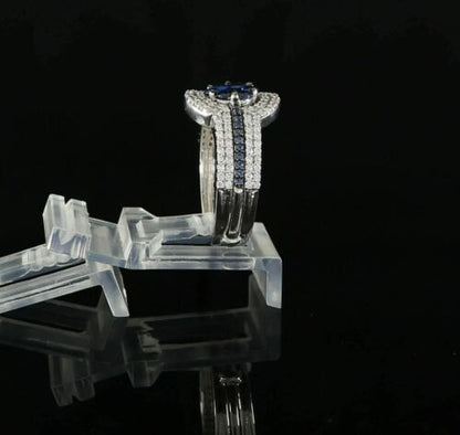 DiamondCelebritees 925 Sterling White Silver 2.50ct Floral Shape Cubic Zirconia Womens Ring SZ 6.5