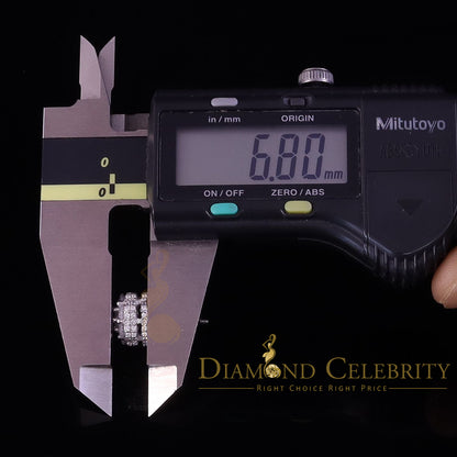 DiamondCelebritees  2.00ct Cubic Zirconia 925 White Silver Sterling Hip Hop Floral Women's Earrings