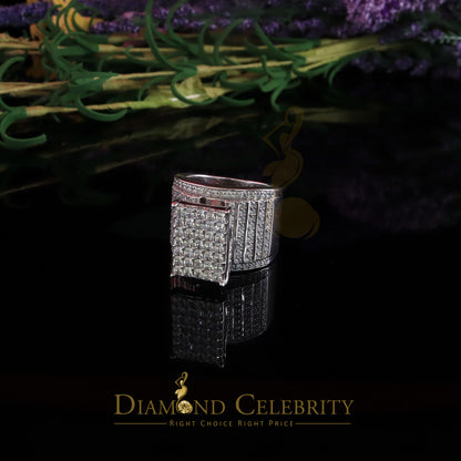 DiamondCelebritees 925 White Sterling Silver CZ 7.00ct Women's Cindarella Ring Size 8