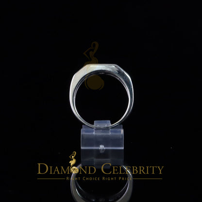 DiamondCelebritees  Sterling Silver 925 White 1.0ct Cubic Zirconia Men's Ring Size 11