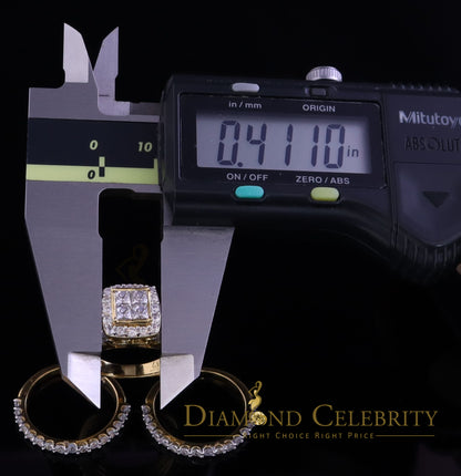 DiamondCelebritees 925 Sterling Yellow Square 2.08ct Cubic Zirconia Silver Wedding Womes Ring SZ 6