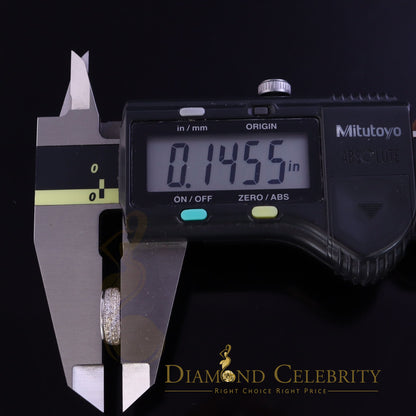 DiamondCelebritees  925 Sterling White Silver 2.50ct Cubic Zirconia Round Screw Back Stud Earrings