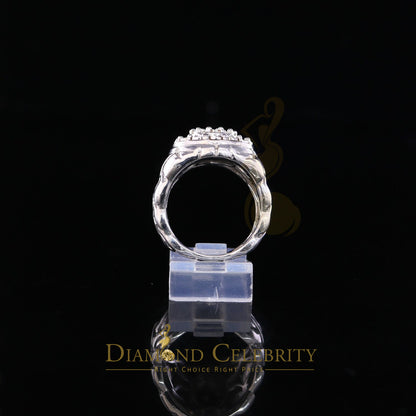 DiamondCelebritees 0.30CT Real Diamond Men's 925 Sterling Silver White Ring Size 8 Antique Design