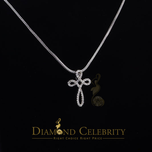 DiamondCelebritees White Charming Necklace 925 Sterling Silver Pendant with 3.41ct Cubic Zirconia