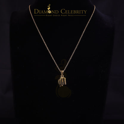 DiamondCelebritees 0.68ct Cubic Zirconia Silver Yellow VIRGO SEPTEMBER Month Pendant Men & Women