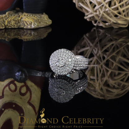 DiamondCelebritees 925 Sterling Silver 9.00ct White Cubic Zirconia Womens Engagement Ring Size 9