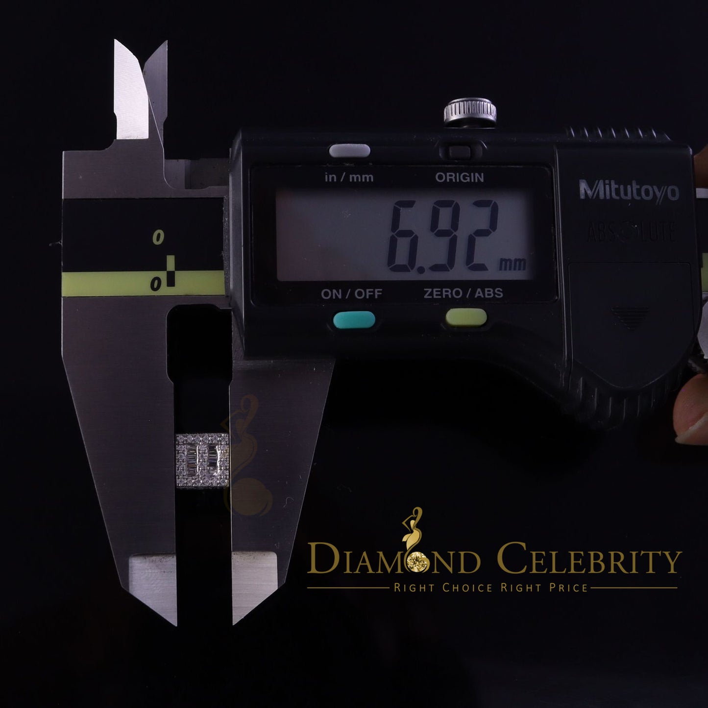 DiamondCelebritees  925 Sterling White Silver 1.03ct Cubic Zirconia Square Women's Stud Earrings