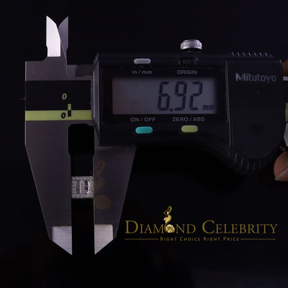 DiamondCelebritees  925 Sterling White Silver 1.03ct Cubic Zirconia Square Women's Stud Earrings