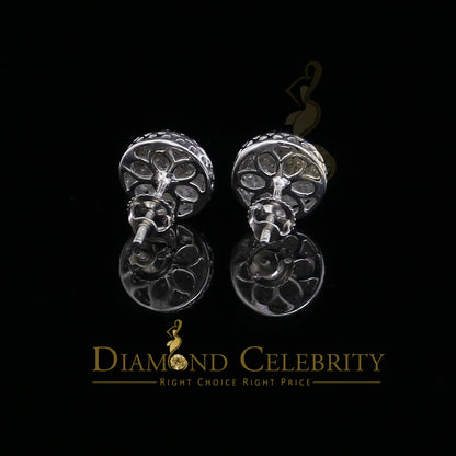 DiamondCelebritees 925 Sterling Silver 0.20ct Diamond For Women's/ Men's White Stud Round Earrings