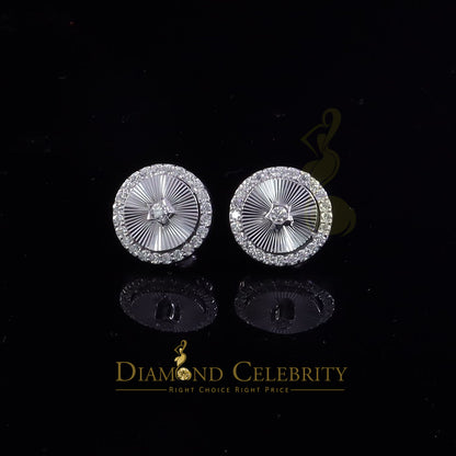 Diamondcelebritees 2.50ct VVS D Moissanite Diamond Cut Stud Earring Women & Men White 925 Silver