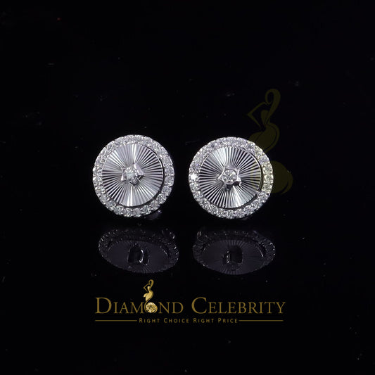 Diamondcelebritees 2.50ct VVS D Moissanite Diamond Cut Stud Earring Women & Men White 925 Silver