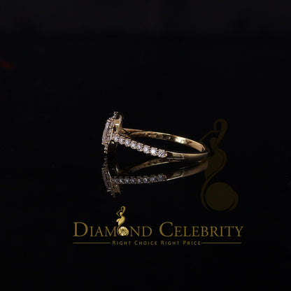 King Of Blings  10K Yellow Gold 1.50CT 'VVS' 'FL' D clr Oval Cut Moissonite Womens Ring Size 7