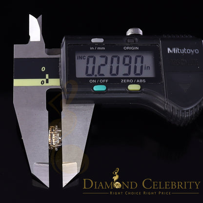 DiamondCelebritees 10K Real Yellow Gold w/Real 1.66 CT Diamond Men's/Women's Stud Earring