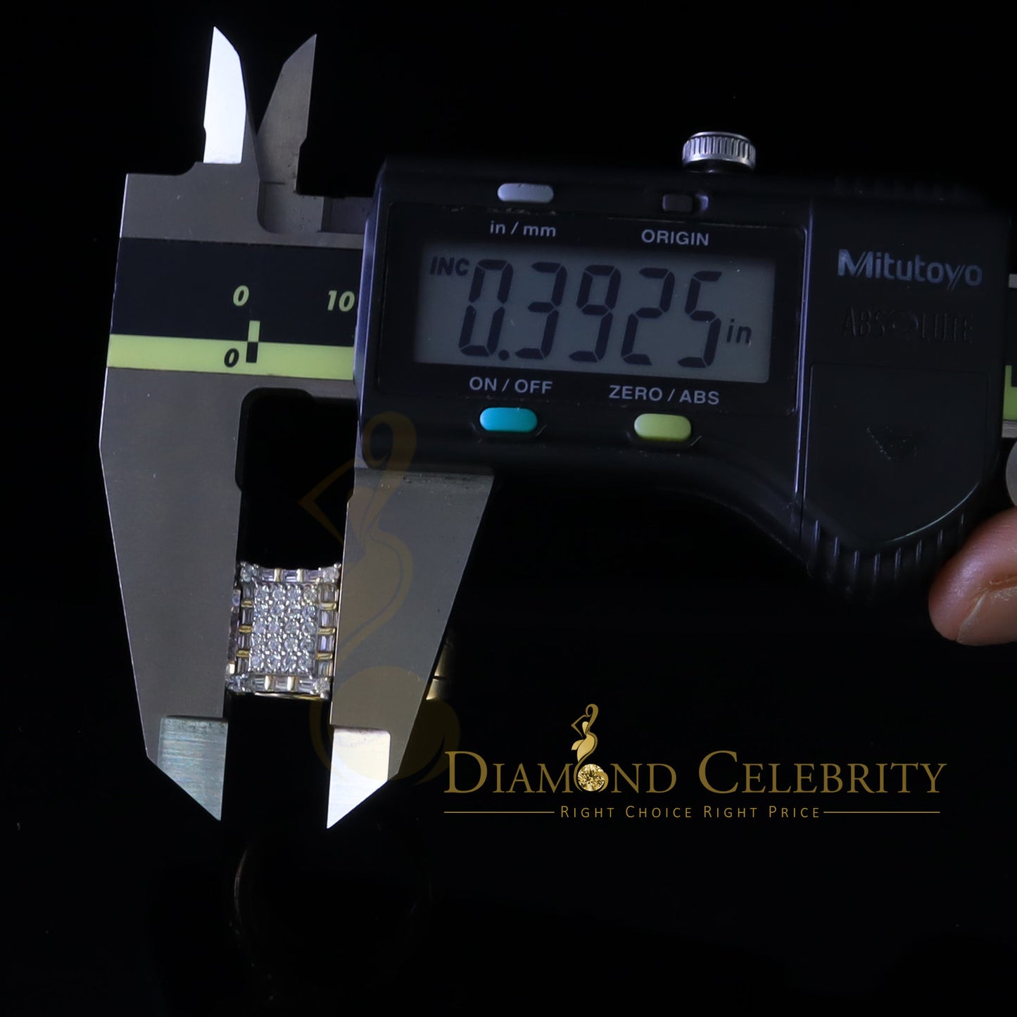 DiamondCelebritees 925 Sterling Yellow Square 2.36 ct Cubic Zirconia Silver Womens Ring Size 8