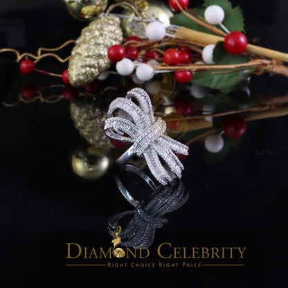 DiamondCelebritees 925 Sterling In 4.00ct Cubic Zirconia White Silver Cocktail Womens Ring Size 9