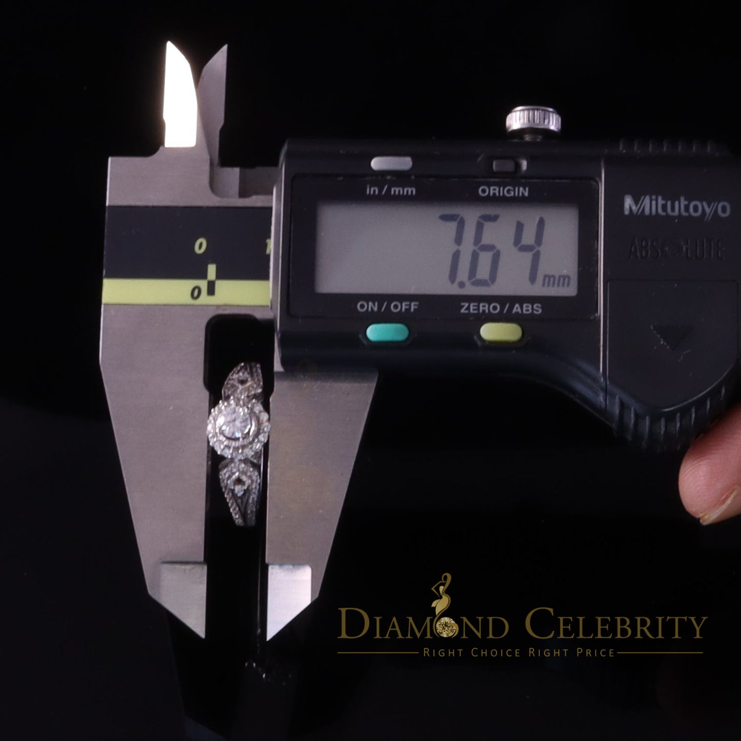 DiamondCelebritees 1.59ct Cubic Zirconia White 925 Sterling Silver Women Engagement Rings Size 7