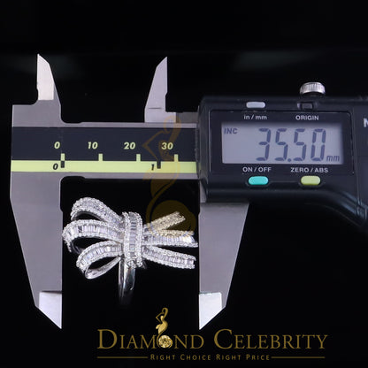 DiamondCelebritees 925 Sterling In 4.00ct Cubic Zirconia White Silver Cocktail Womens Ring Size 9