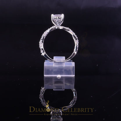 DiamondCelebritees 1.66 ct Cubic Zirconia White 925 Sterling Silver Womens Engagement Ring Size 7
