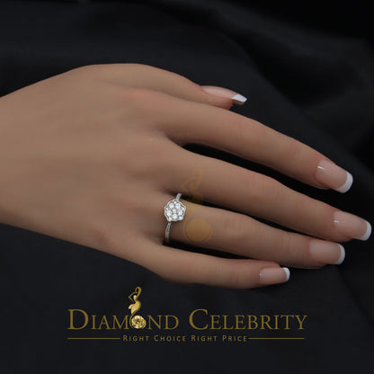 DiamondCelebritees 1.20ct Wedding White Ring For Women 925 Sterling Silver Cubic Zirconia Size 8