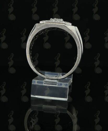 DiamondCelebritees Men's 925 Sterling White Silver Octagon 1.50ct Cubic Zirconia Ring Size 12