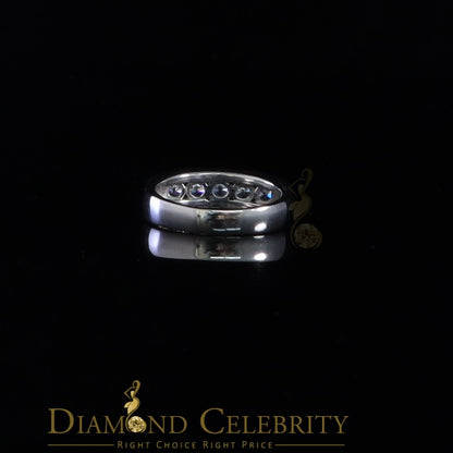 DiamondCelebritees Sterling Silver 925 White 1.0ct Cubic Zirconia Men's Ring Size 11