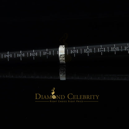 DiamondCelebritees Religious White 925 Sterling Silver Open Lucky Symbol Band Women's Ring SZ 7