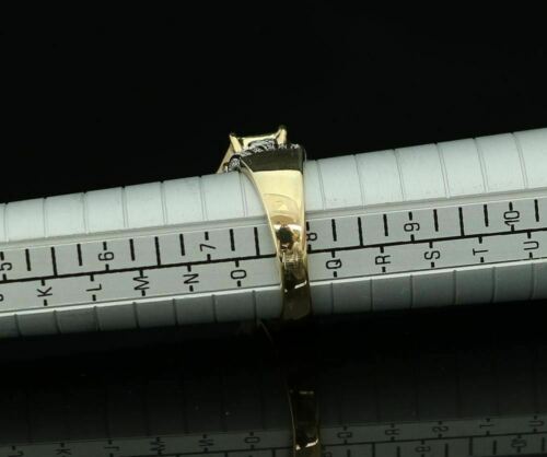 King Of Bling's 0.20 CT Real Diamond Womens 925 Sterling Silver Yellow Ring Cocktail Size 8
