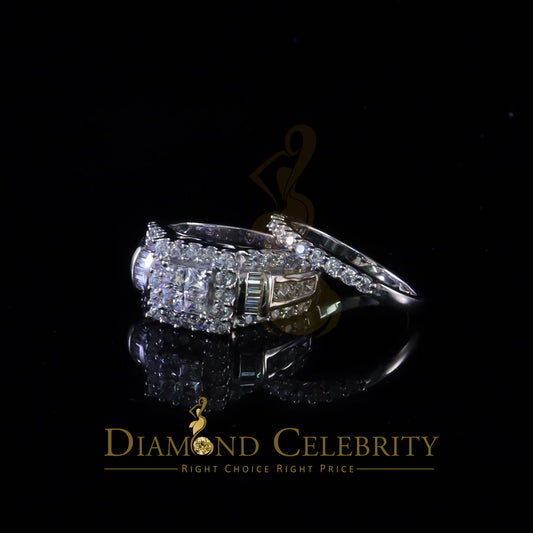 DiamondCelebritees 925 Sterling White 5.00ct Cubic Zirconia Silver Wedding Fashion Womens Ring SZ 7
