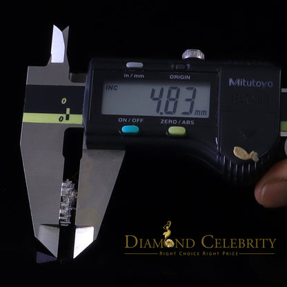 Diamondcelebritees 1.00ct Moissanite White 925 Silver Women's Dangling Cross Fish Hook Earrings