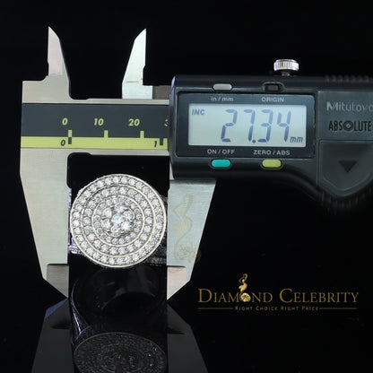 DiamondCelebritees 925 Sterling White Silver Cubic Zirconia 25.0ct Engagement Band Rings Men Size12