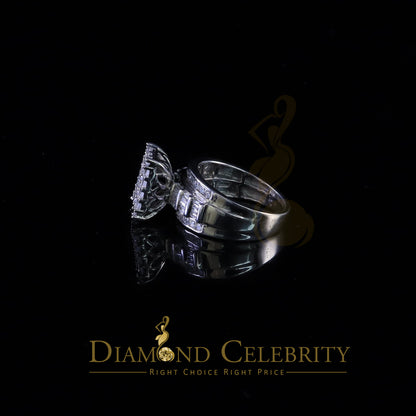 DiamondCelebritees 925 White Square 2.36 ct Cubic Zirconia Silver Womens Engagement Ring Size 8