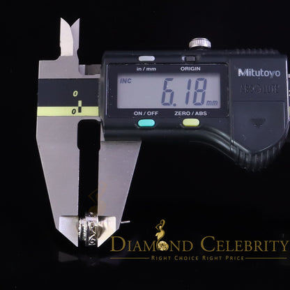 DiamondCelebritees  925 White Sterling Silver 1.36ct Cubic Zirconia Heart Women's Stud Earrings